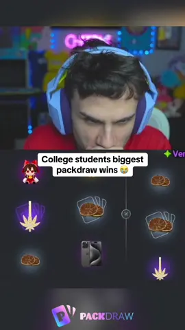 College students biggest packdraw wins compilation 😭 #kickstreaming 