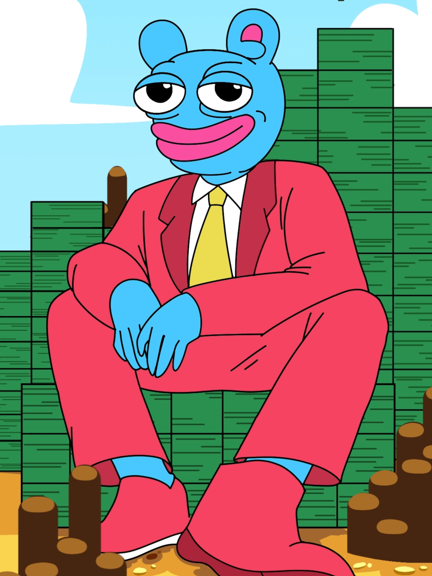 No one gave me a map, only someone pointed out the right coordinates of opportunity. #9FStudio #crypto #trading #memes #nft #animation #bitcoin