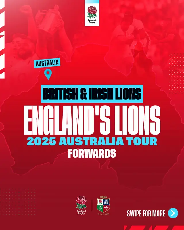 8 #EnglandRugby forwards heading to Australia for the 2025 British & Irish Lions Tour 🦁