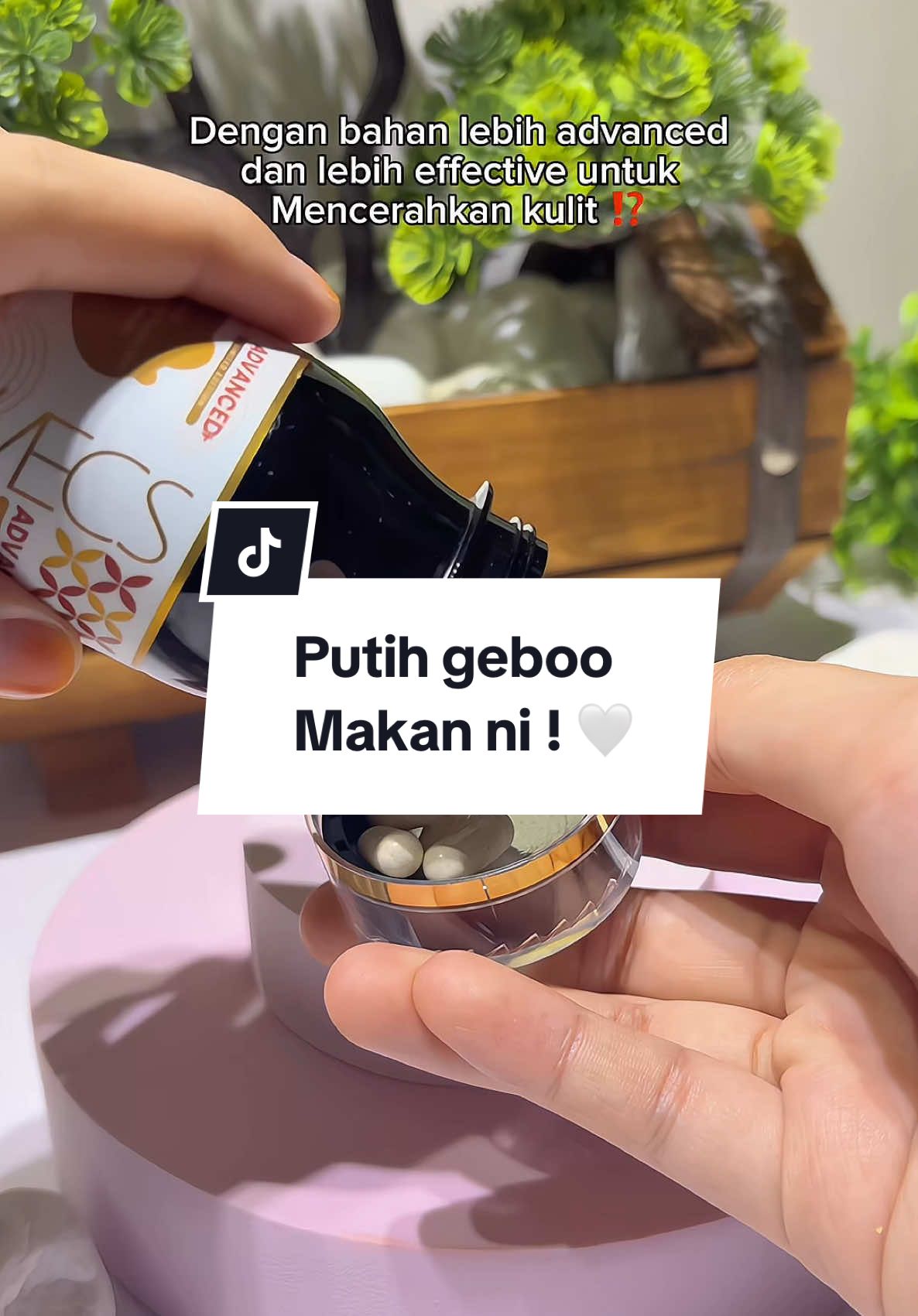 Nk glow up jgn kedekuttt 😝 #jawsupplement #jawwhiteningcapsule #supplements #gluthatione 