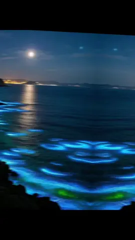 海风轻拂，星光点点，夜晚的海，比白天多了几分沉静和浪漫。 #夜晚看海 #海边时光 #静心时刻