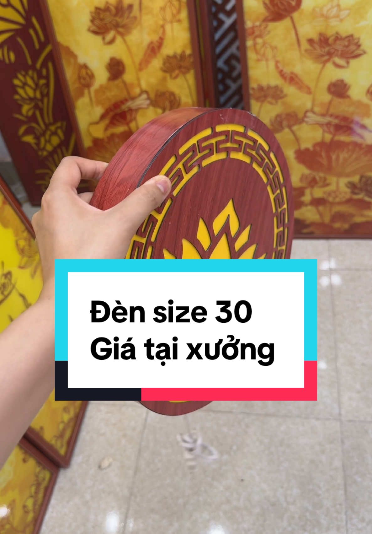 Đèn hào Quang hoa sen treo Ban thờ / Phía sau tượng Phật Tượng mẹ quan âm . Hàng xưởng sản xuất trực tiếp giá ưu đãi ạ #tiktokshop #denhoasen #denled #xuhuong 