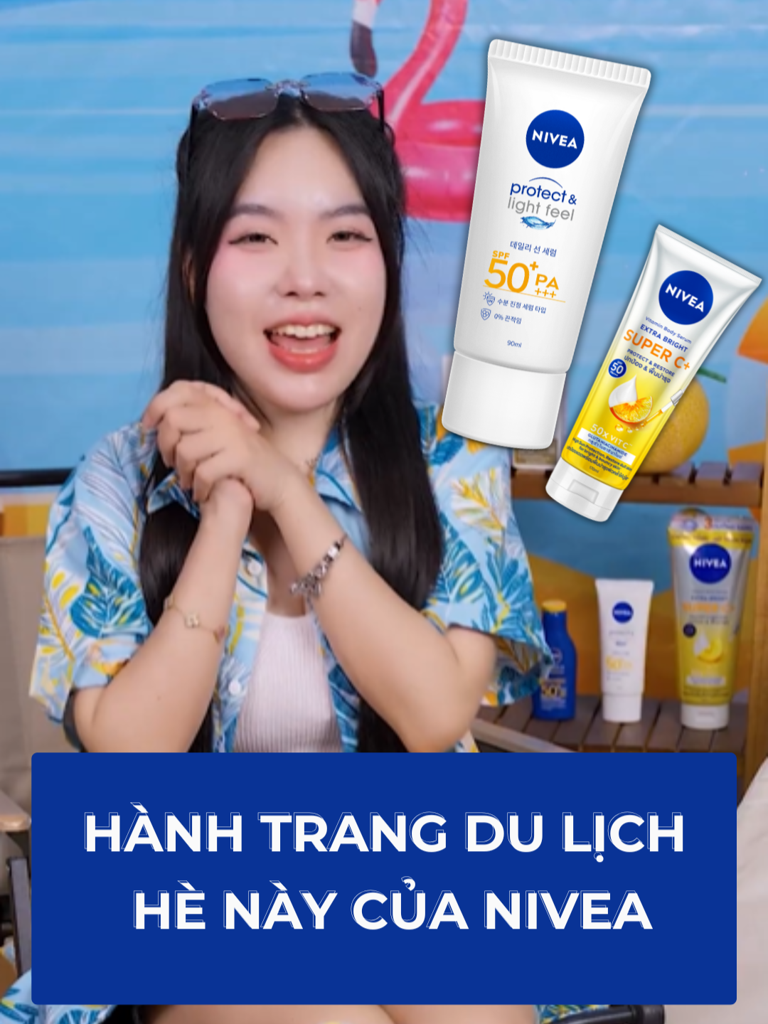 Hành trang du lịch hè này, để NIVEA bật mí cho bạn nha #NIVEA #NIVEAVN #NIVEAISFORSKIN #NIVEASUN #kemchongnang #REVIEWKEMCHONGNANG #chongnangduongda #CHONGNANGDUONGAM #KCN #CHONGNANGHANQUOC #FYP #lotionivea #niveaextrabright #duongda