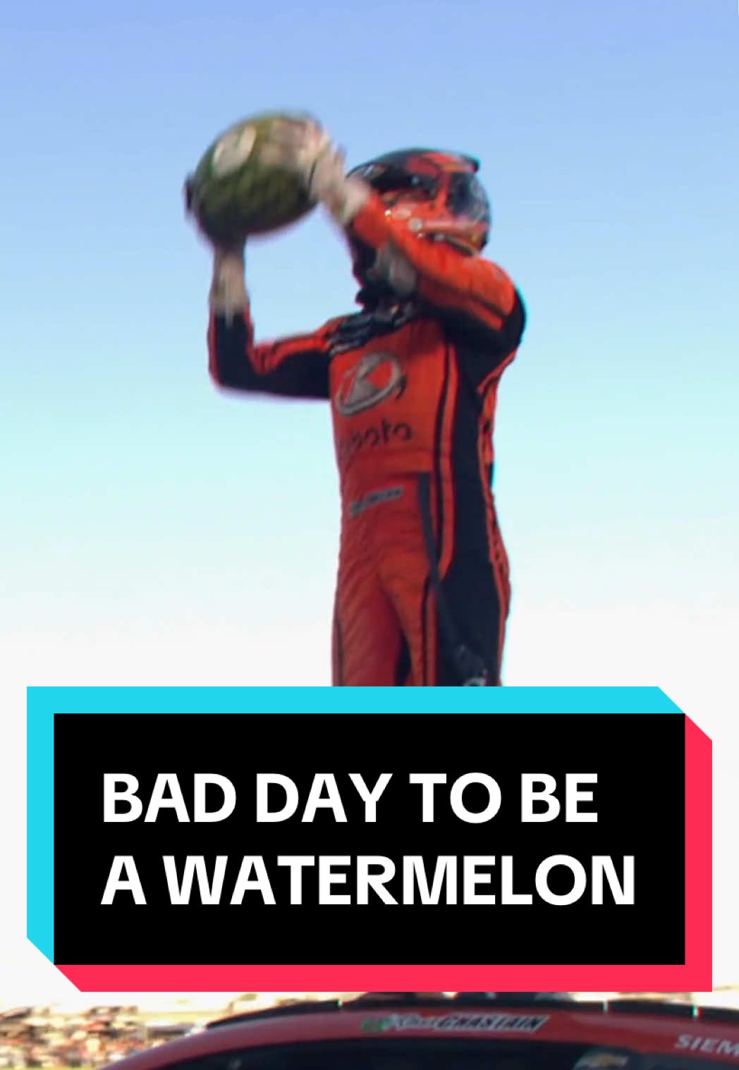 Ross Chastain had a great day. This watermelon did not. #NASCAR