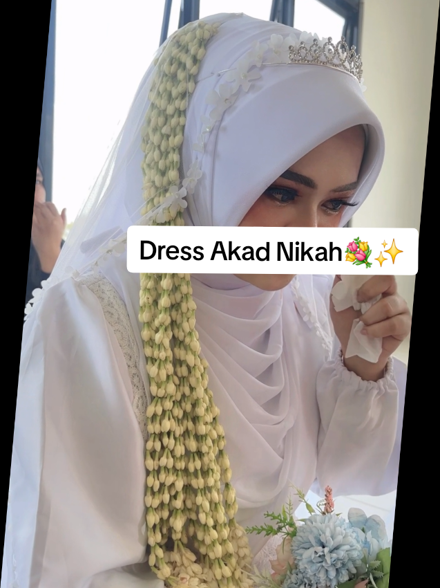 Berkah Aamiin 🤍✨️💐 #dressputih #dressnikah #nikahkua #fyppppppppppppppppp 