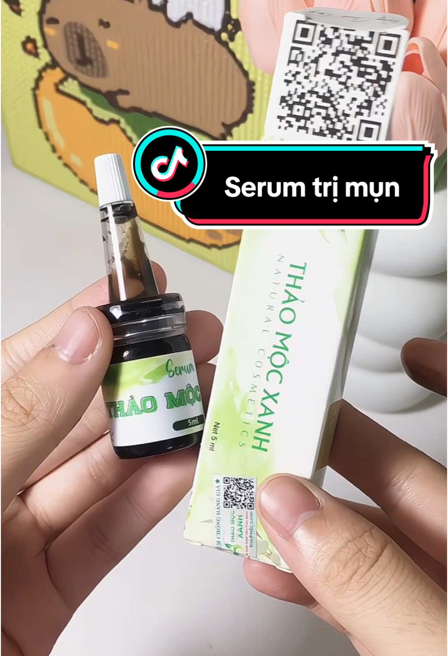 Serum trị mụn Thảo Mộc Xanh trị  giải quyết tất cả các loại mụn #xunghuong #viralvideo #serumthaomocxanh #viraltiktok 
