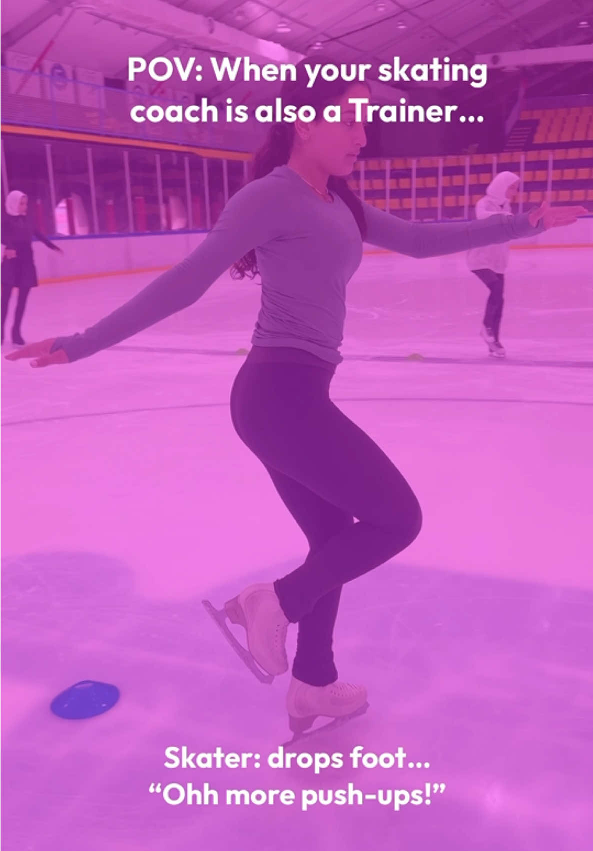 Who else got that one coach that turns every mistake into a workout? ⛸️💪🏾 Drop your story in the comments! 💕👇🏾 #skatingcoach #IceSkating #SkaterStrong #PenaltyPushUps #CoachDontPlay #DisciplineEverywhere #FitGirlOnIce #SkatingFails #SnatchedAndSkating #RinkLife #AthleteLife #figureskating #patinage #patinageartistique #skaterlife #blackgirlsiceskate #blackgirlsskate #blackgirlsskatetoo #blackskatingcoach #kuwait #wgc