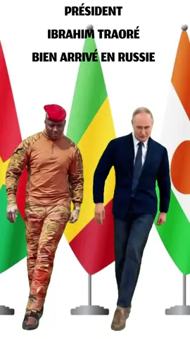 IBRAHIM TRAORÉ BIEN ARRIVÉ EN RUSSIE À MOSCOU 🫡