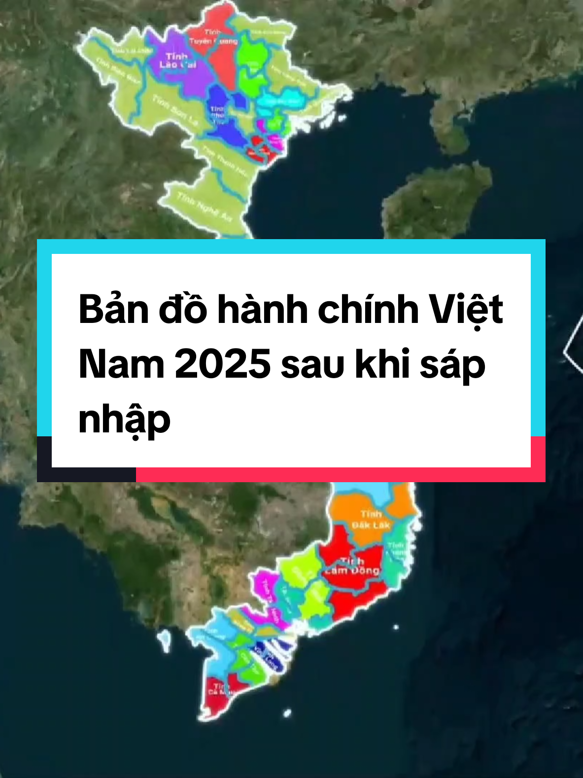 Bản đồ hành chính Việt Nam 2025 sau khi sáp nhập #batdongsannhatrang #editvideo 