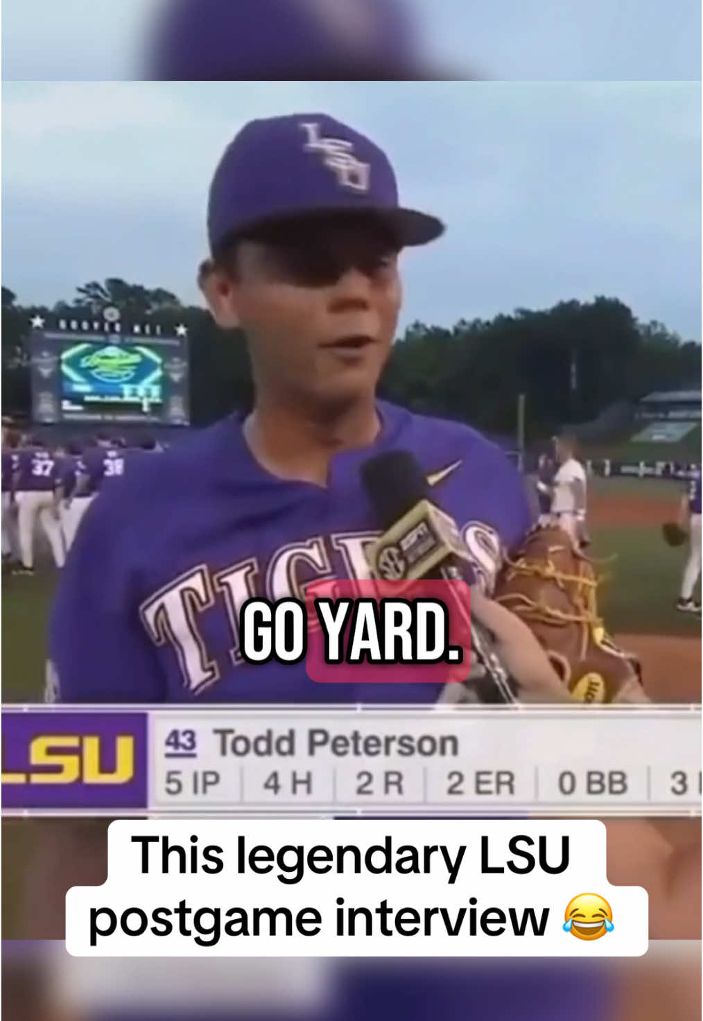 One for the ages 😂 @SECNetwork #baseball #pitcher #homerun 