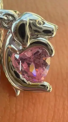 925 pure sterling silver, pure cuteness & pure love💕 More charms can be easily added to this beautiful bracelet and you also add the charm to your favorite bracelet as well. #tikokshopmothersday #mothersday #mothersdaygift #mothersdaygiftideas #silver #dogmom #animallovers #pink #pinklovers 