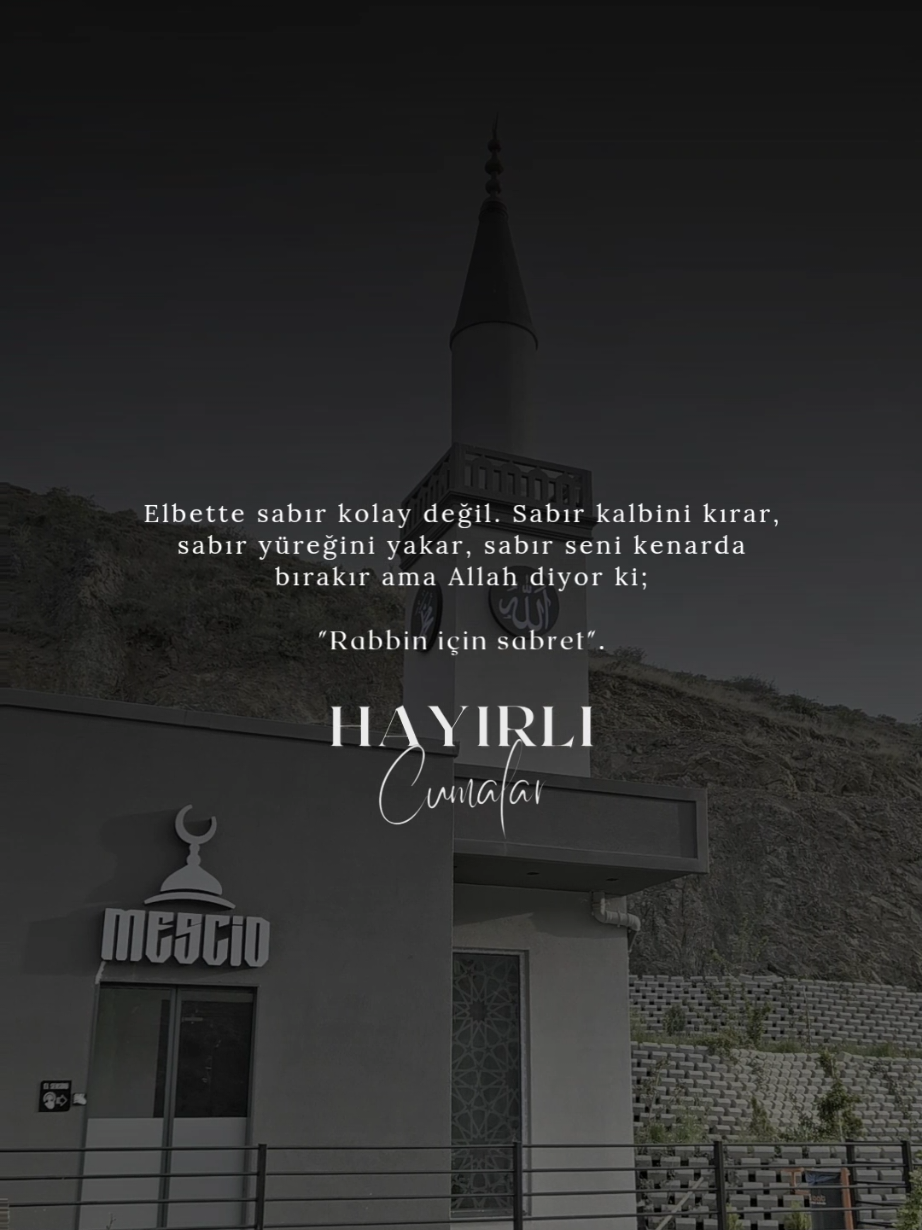 Elbette sabır kolay değil. Sabır kalbini kırar, sabır yüreğini yakar, sabır seni kenarda bırakır ama Allah diyor ki; 