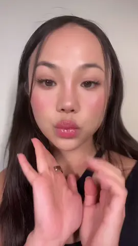 A little pinky blush glowy moment ✨ does anyone know who the inspo is? She kind of looks like ai #makeuptutorial  #greenscreen 