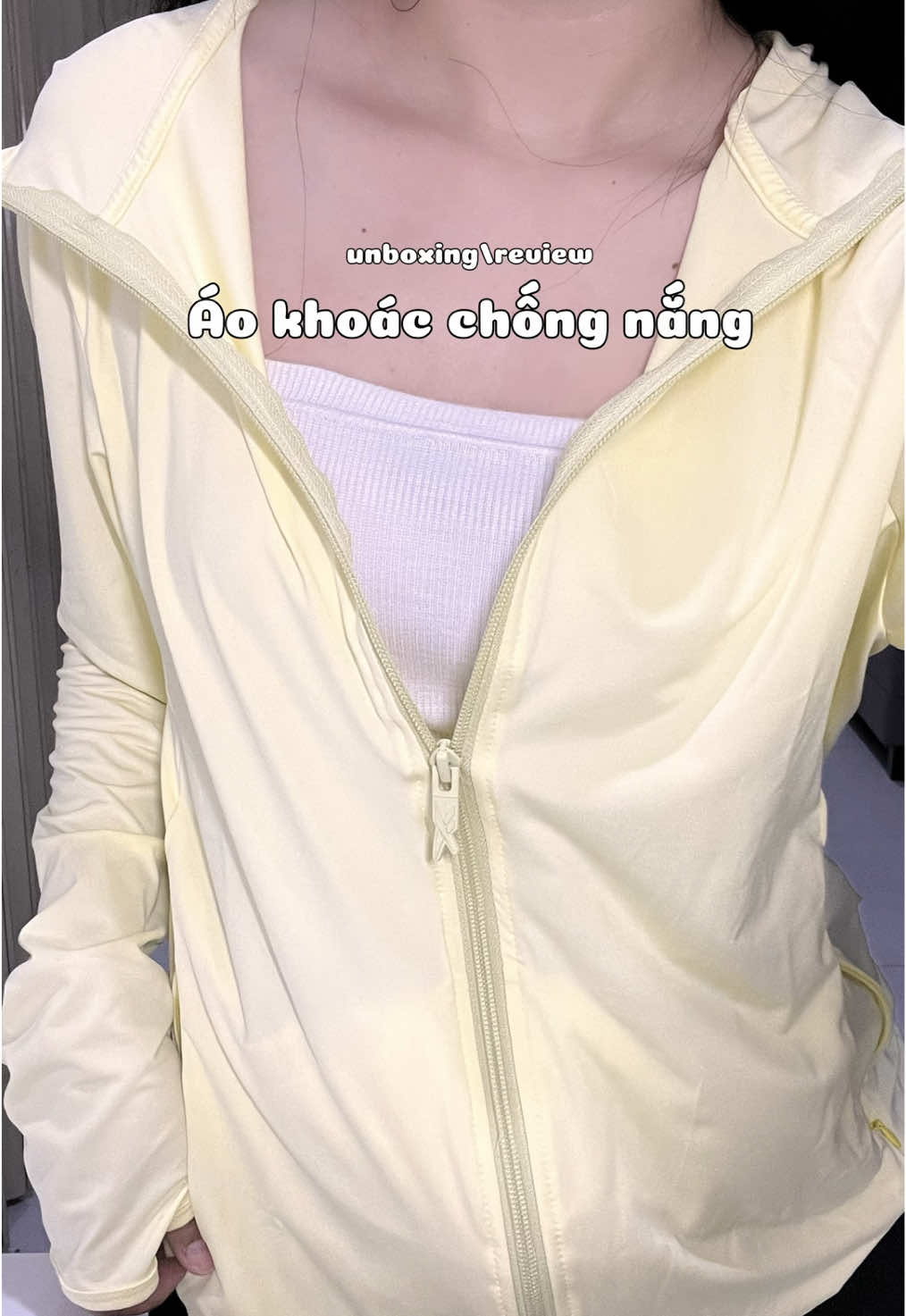 Áo khoác chống ☀️ chân ái cho mùa hè là đây chứ đâu #aokhoacnu #aokhoacchongnang #aochongnangmongnhemat #unboxing #review #xuhuong 