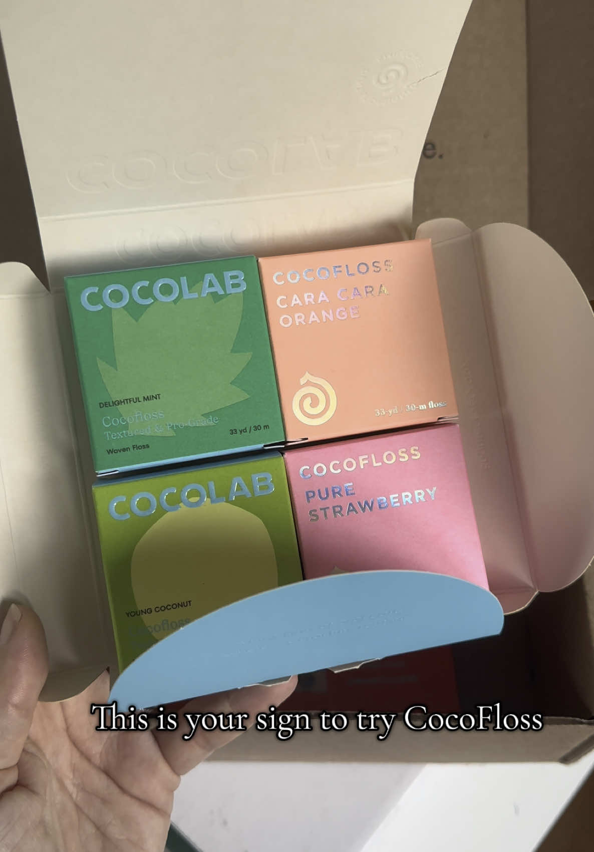 Your daily dose of dental dopamine  #dental #dentist #oralhealth #floss #cocofloss #cocolab 