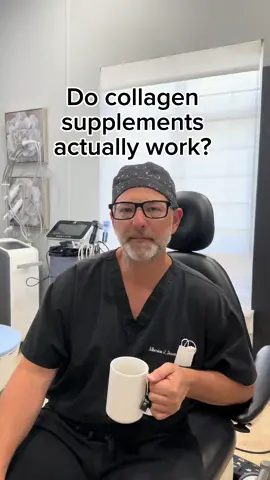 Do collagen supplements actually work?  #collagen #supplements #skin #hair #nails #cosmeticsurgeon #plasticsurgeonsoftiktok #sarasota 