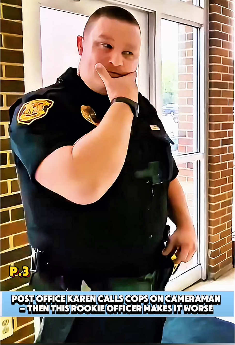 Post Office Karen Calls Cops on Cameraman – Then This Rookie Officer Makes It Worse #cops #copsoftiktok #law #fyp #viral #trending #usa #id #audit 