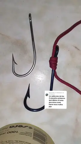 Respuesta a @bravoenzo este el vídeo que yo había publicado sobre el nudo de empatillar anzuelos. También se puede lubricar para que no se queme la tanza, espero que te sirva 🎣🐟 #pesca #montevideo #uruguay 