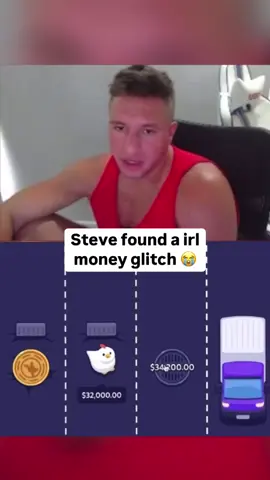 Steve found a IRL money glitch 💀 #fyp #kickstreaming