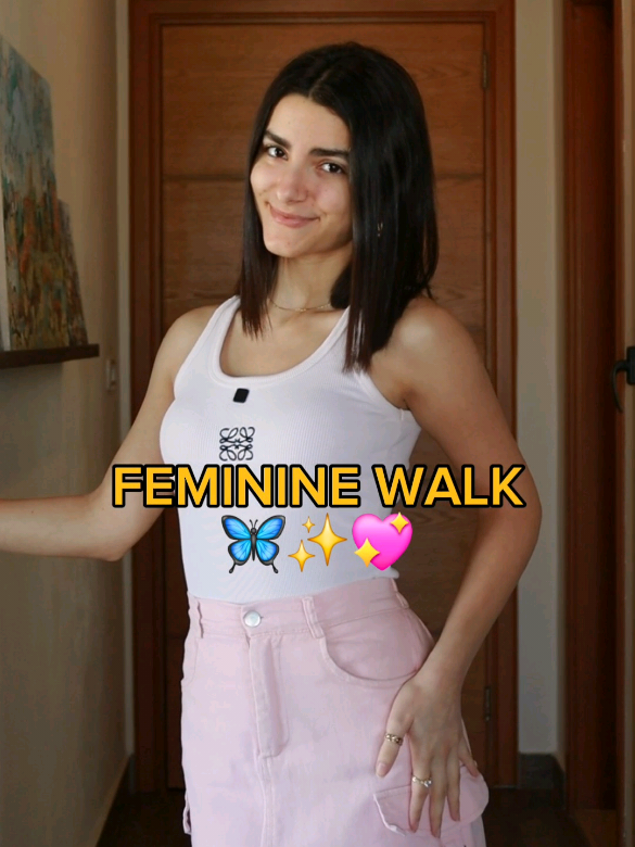 a trick for having a feminine walk✨🫶🏼🦋💞 would you try it?