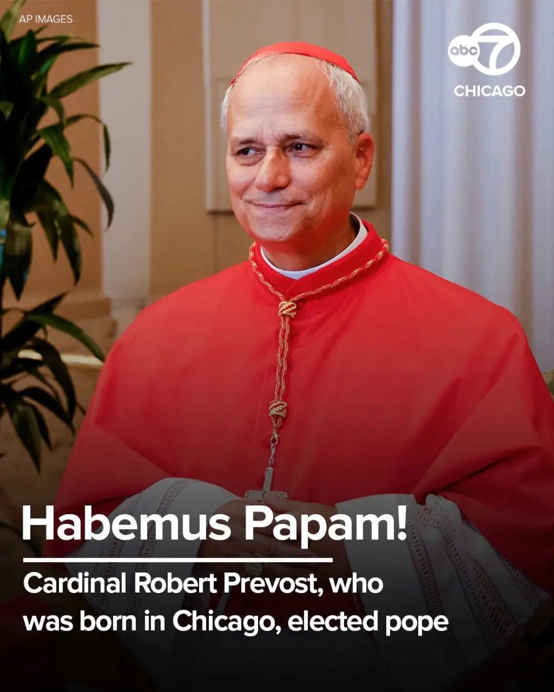 #BREAKING: Chicago-born Cardinal Robert Prevost will take the name Pope Leo XIV.
