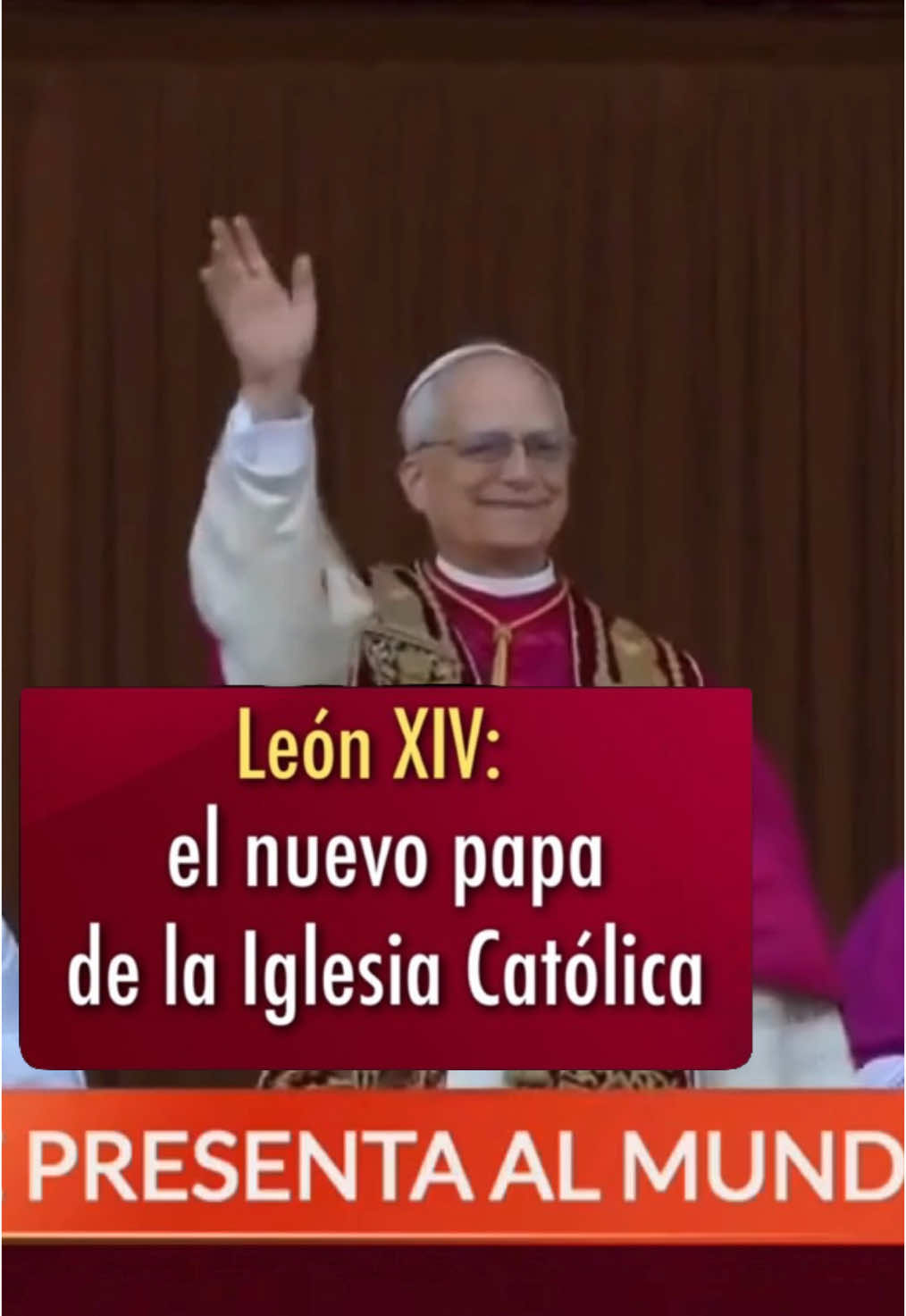 León XIV, Robert Francis Prevost Martínez, cardenal estadounidense, es el #NuevoPapa.  #HabemusPapam  #Cónclave2025 