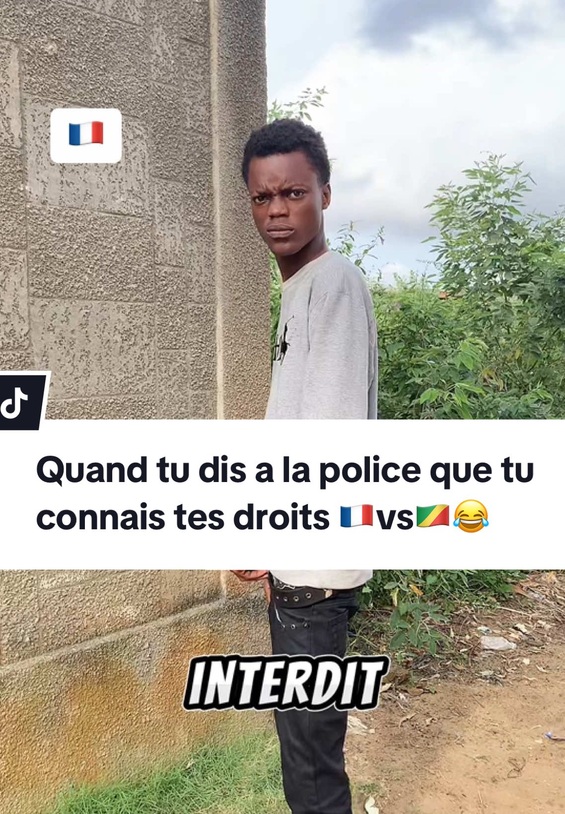 Qui a déjà essayé de dire à la police qu’il connaît ces droits 😭🙌#france🇫🇷 #congobrazzaville242🇨🇬 #funnyvideos😂 #pov #versus 