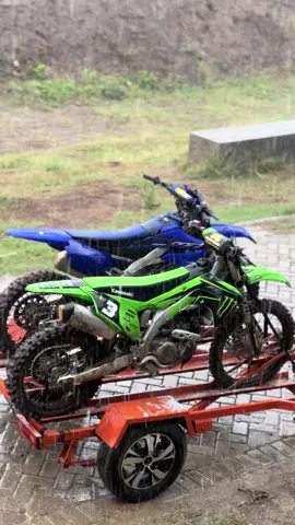 KLX & WR🤙🏼 #motocross #kawasaki #yamaha #fyp 