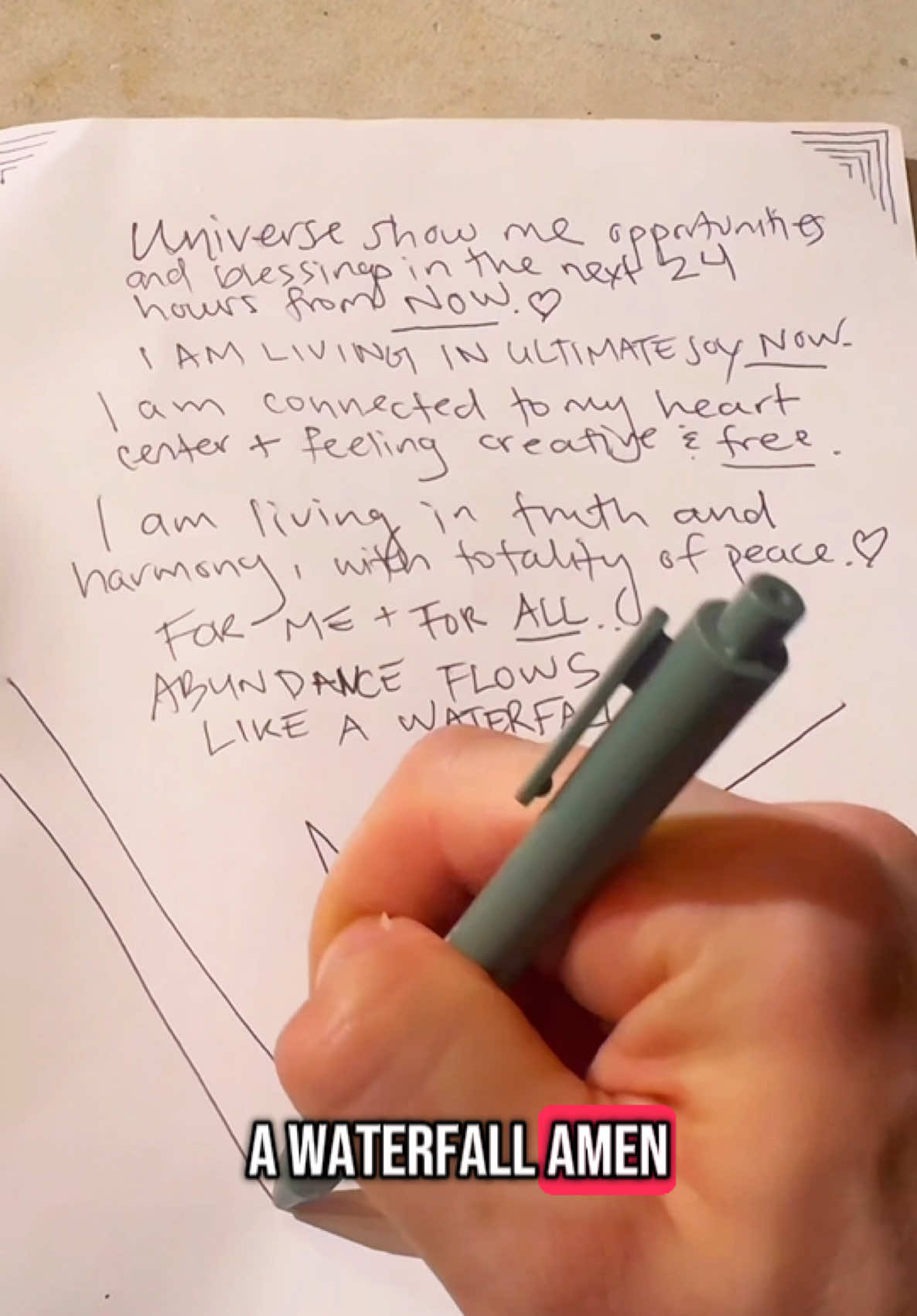 JOURNALING with AFFIRMATIONS for MASSIVE amounts of ABUNDANCE! Let’s get it fam! 💕🪩💸👑✈️⭐️ #positiveaffirmations #journaling #abundancemindset 