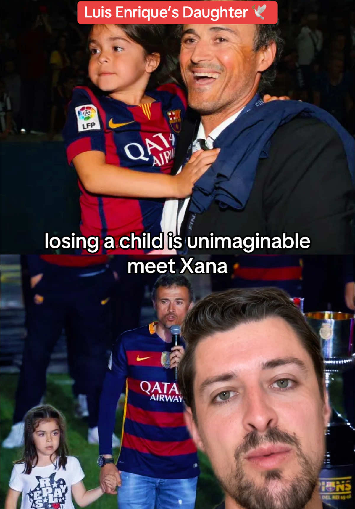 The Story of Luis Enrique’s Daughter, Xana Martínez Cullell #luisenrique #fcbarcelona #psg #championsleague #inspirational #footballstory 