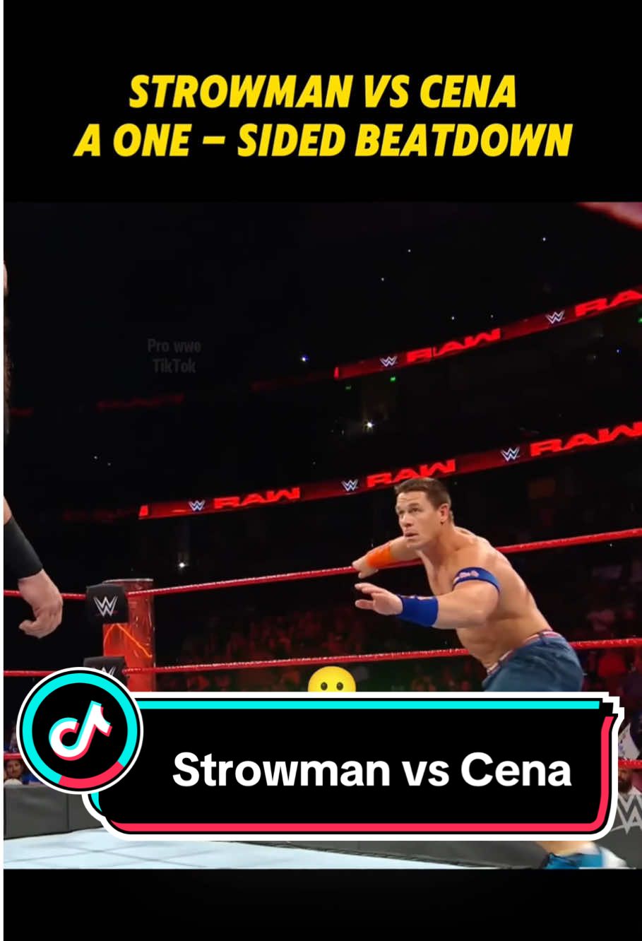Strowman vs Cena💥💥💥 A One - Sided Beatdown🔥🔥🔥#WWE #wwetiktok #wweraw #fyp #wwesmackdown #usa🇺🇸 #johncenawwe 