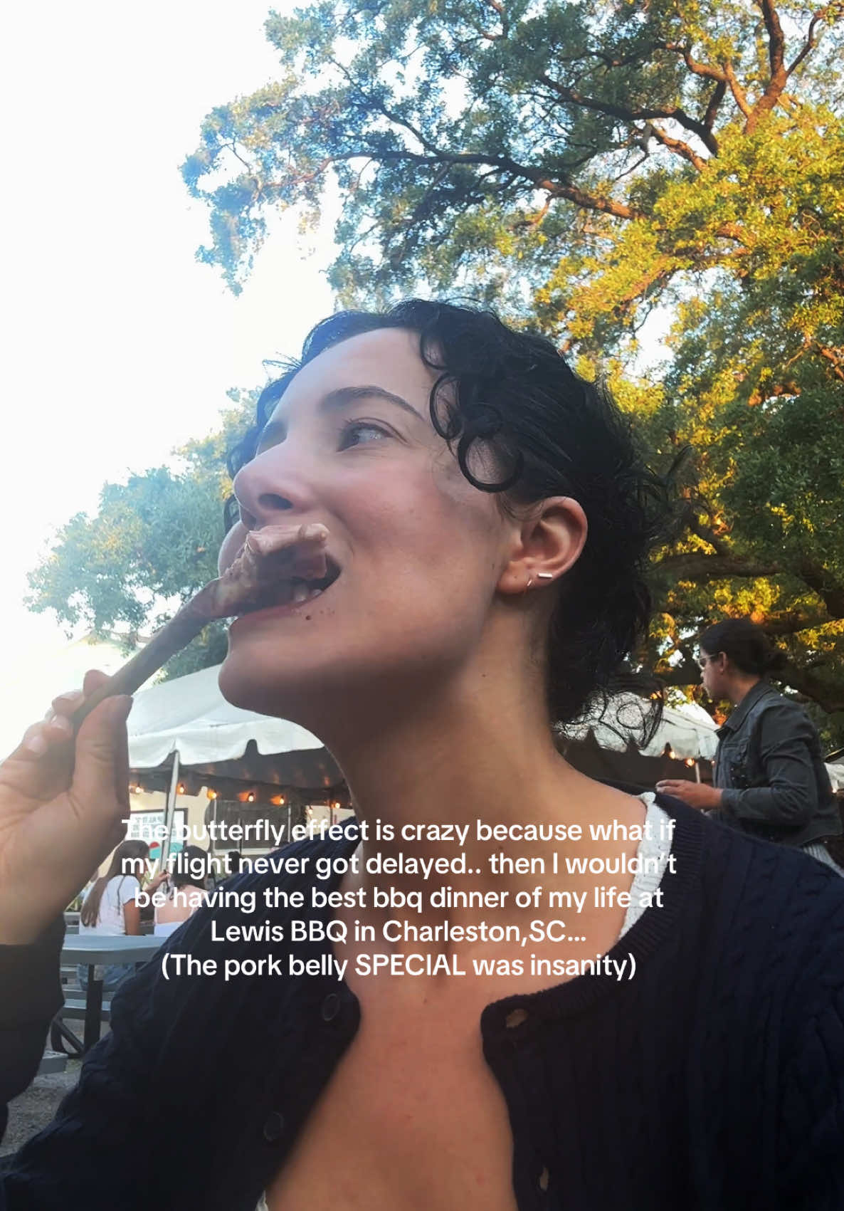 My death row meal for sureeeee #bbq #butterflyeffect #lewisbbq #charlestonsc #charleston #creatorsearchinsights 