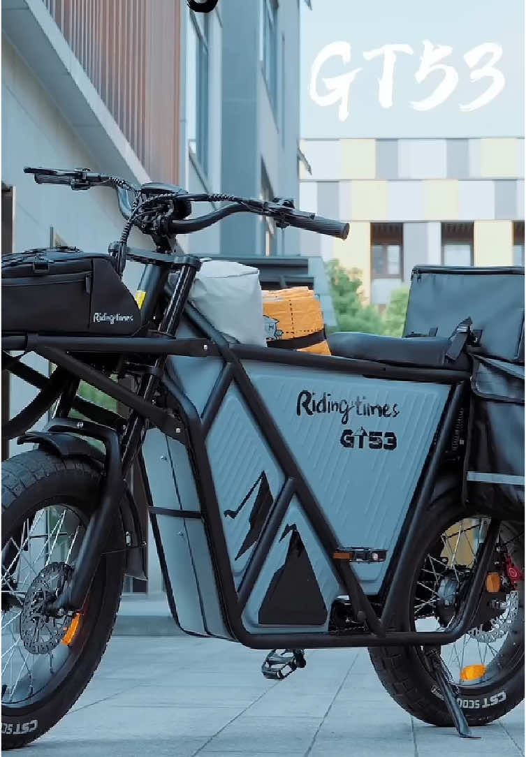 Rolling deep with the GT53—cargo mode activated. #cargobike #ebikes #ridingtimes #electricvehicle 