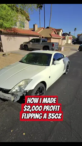 This is what I did to add $2000 worth of value #flippingcars #marketplace #carflip #flips #carflipping #business #liveinteraction #facebookmarketplace #facebook #profit #cardealer #350z #rebuild #carsales #projectcar 