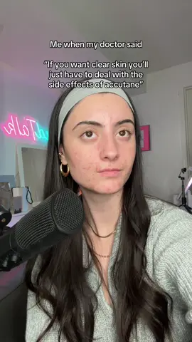 And the appointment wasn’t even for my acne. I have a full podcast episode on @LoudTalk with Lavi Podcast on my thoughts on accutane and why I PERSONALLY did not think it was the right medication FOR ME. I think accutane can absolutely be the right answer for some people but the pressure to instantly go on it was something that made me really uncomfortable #realskintexture #skinconfidence #skinpositivity #beautyhacks #accutane 