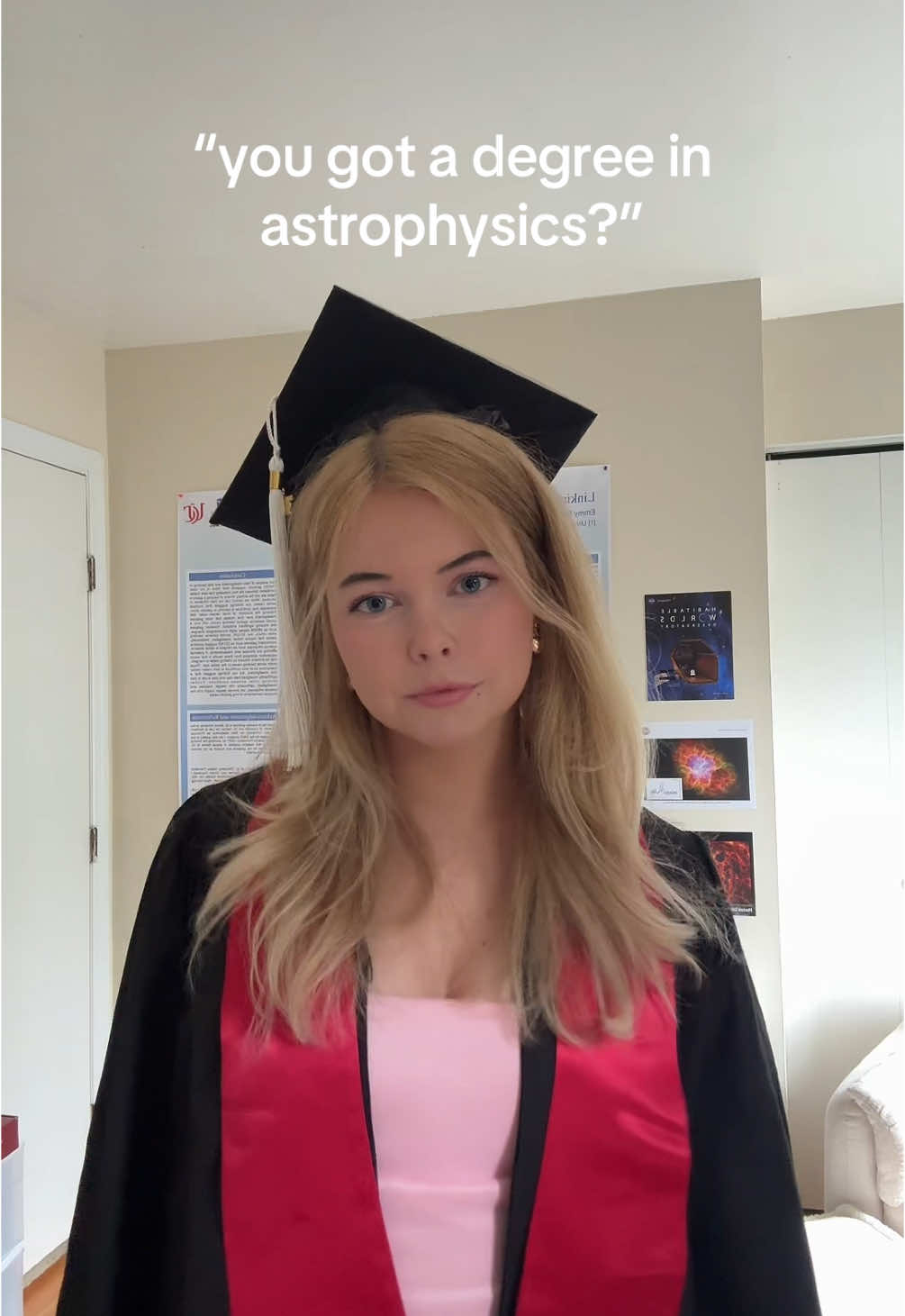 yall we done did it                                                                              #Astronomy #physics #astrophysics #astro #college #university #stem #stemmajor #womeninstem #space #universe #graduation #legallyblonde 