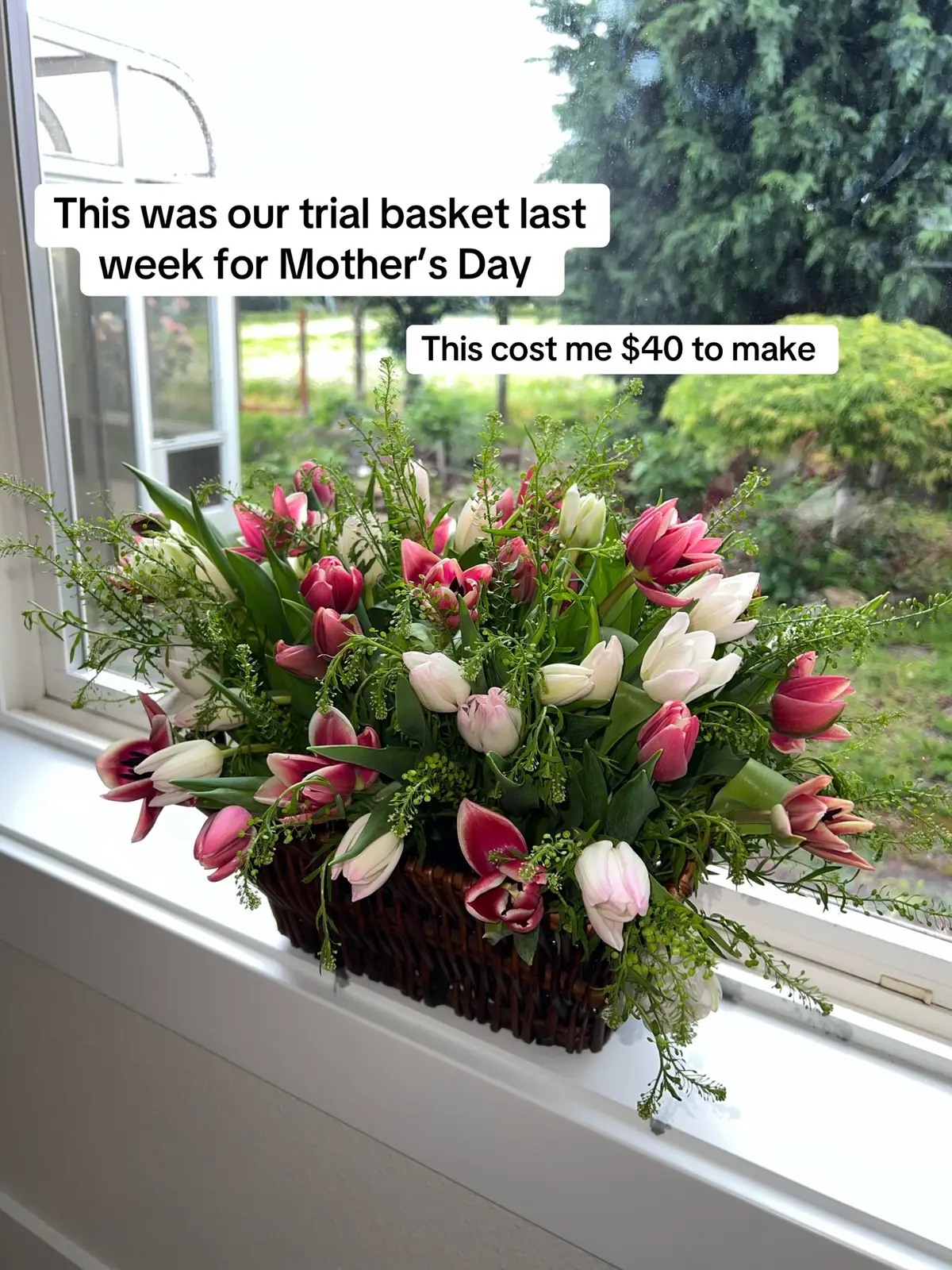 Your sign to make your own flower baskets this Mother’s Day 🪷🌸🌺🌷 #mothersday#flowers #flowerbasket #flowerday#jesuslovesyou 