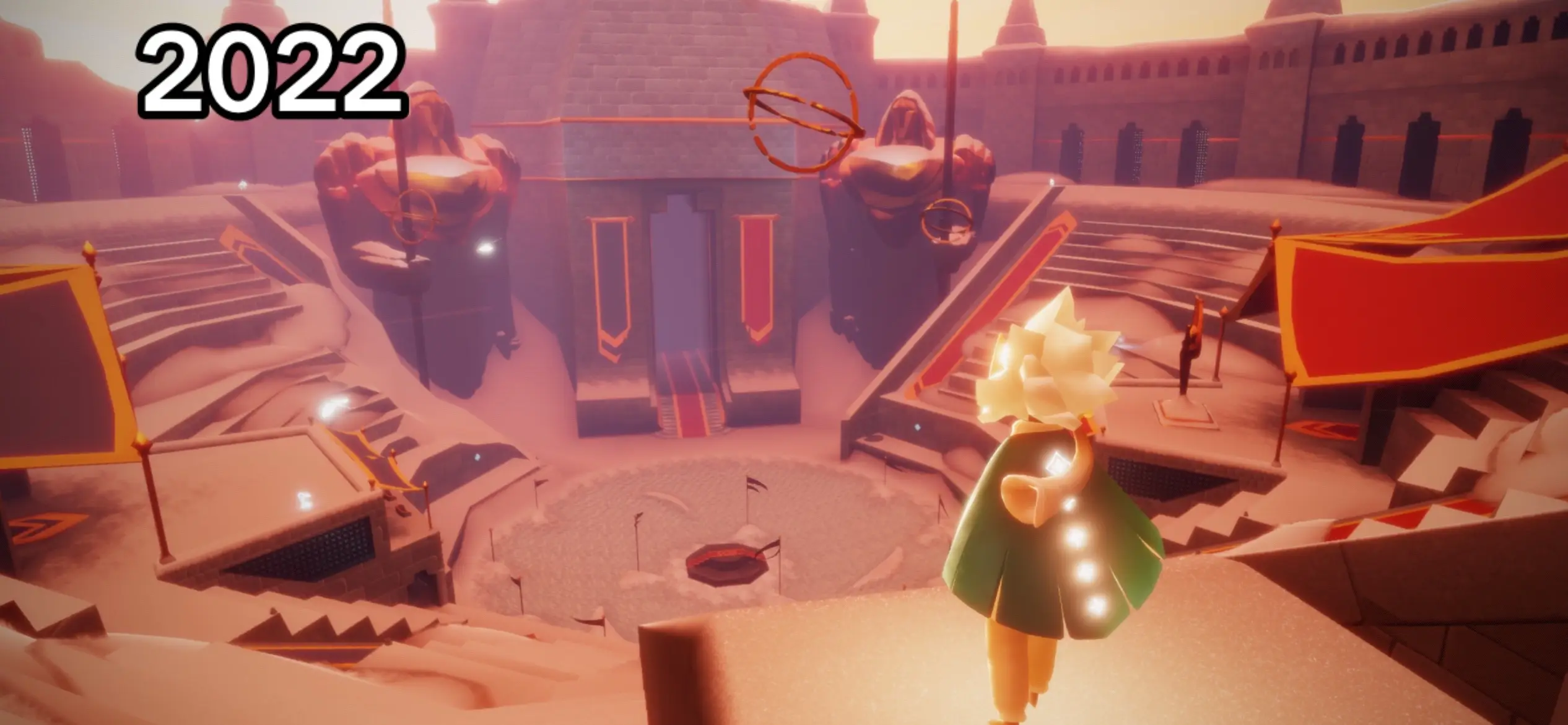 This kinda makes me wanna take more comparison photos #skycotl #thatskygame #slychildrenofthelight #thatgamecompany #sky #childrenofthelight #valleyoftriumph #skyveteran 