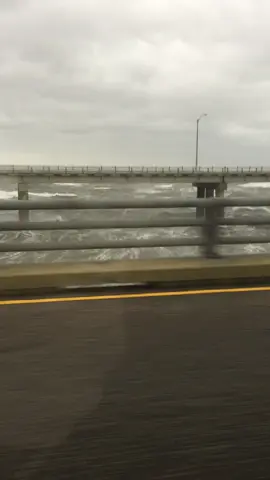 So dramatic. #chesapeakebay #chesapeake #bridge #scary 