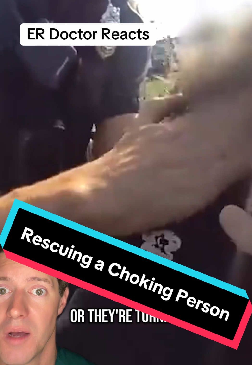 If a child or adult is choking: 1) Remain calm 2) Assess whether the person needs rescue attempts or not, if they are coughing on their own, let them continue, this is their best chance to expel that foreign body. Immediately attempt rescue if they have: ➡️ Weak or no cough ➡️ High-pitched squeaking noises or no sound ➡️ Pale or blue skin color ➡️ Unable to cough, speak or cry ➡️ Holding throat with hands 3) Have someone call 911 and attempt rescue maneuvers: ➡️ Give 5 back blows. Use the heel of the hand to strike between the shoulder blades (see images in video for positioning or adult/child/infant) ➡️ If no improvement and over 1 year of age, attempt 5 abdominal thrusts (aka Heimlich maneuver). If less than 1, perform chest thrusts. ➡️ Continue alternating 5 back blows & 5 abdominal thrusts (or if under 1, 5 back blows & 5 chest thrusts) until pt is coughing, speaking, or crying ➡️ If patient becomes unresponsive, initiate CPR Follow for more potentially life saving content 🤜🤛 #emergencymedicine #ems #emt #physician #nurse #nursepractitioner #physicianassistant #medschool 