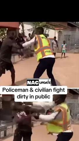 Policeman & civilian fight dirty in public #nacupdate #fybシ #tranding 