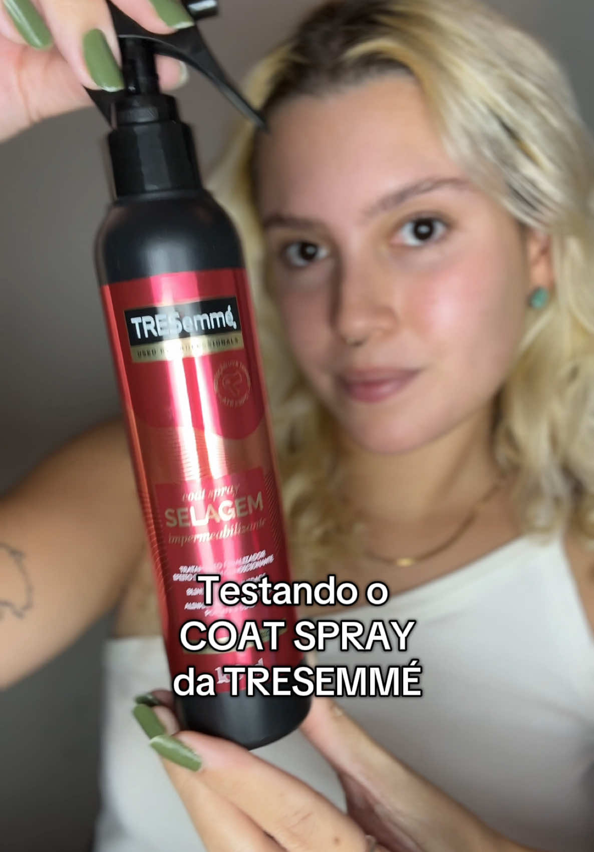 Testei o novo coat spray lançamento da Tresemmé ❤️  #tresemme  #BlindagemAntiumidadeTRES @TRESemmé  *publicidade