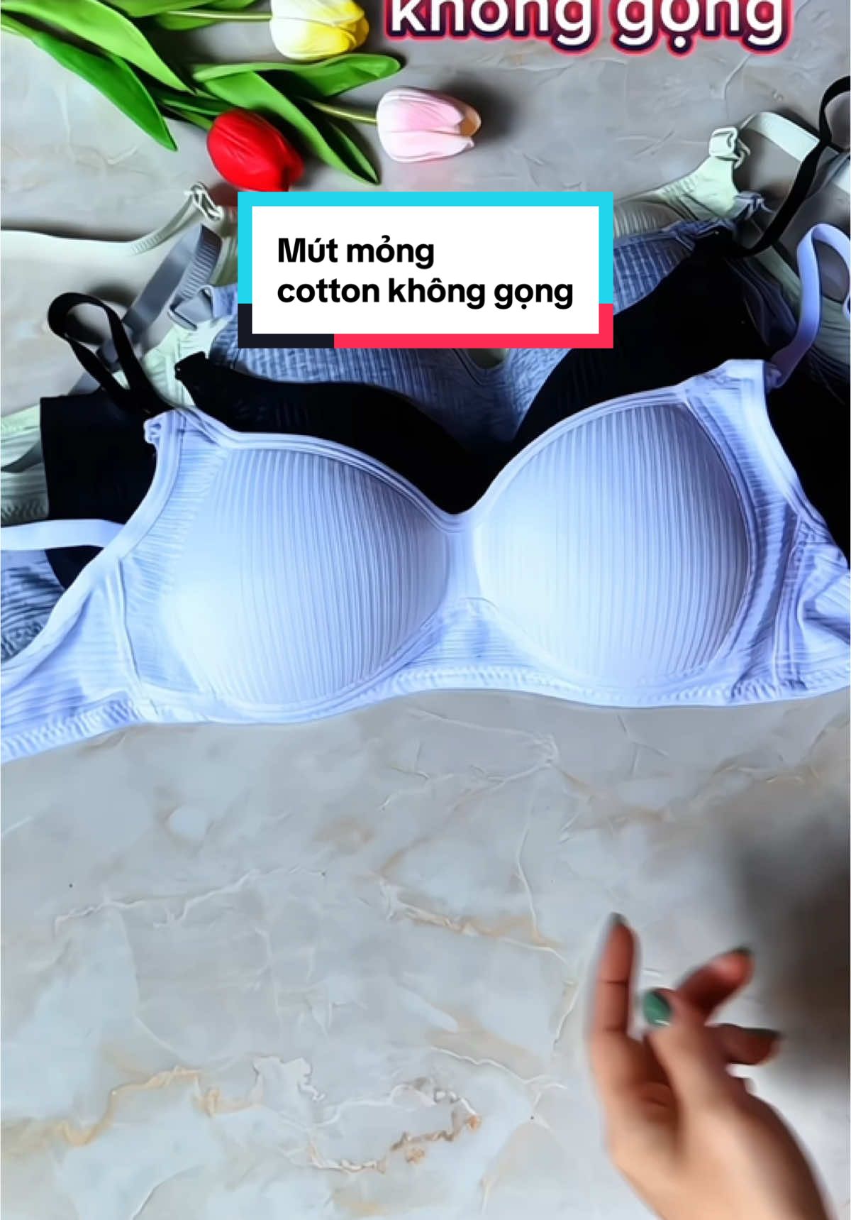 Áo cotton nữ sinh, áo mỏng không gọng. gom trái gọn gàng @THANH HẰNG SHOP❤️ #aolot #aolottaokhe #aonguc 