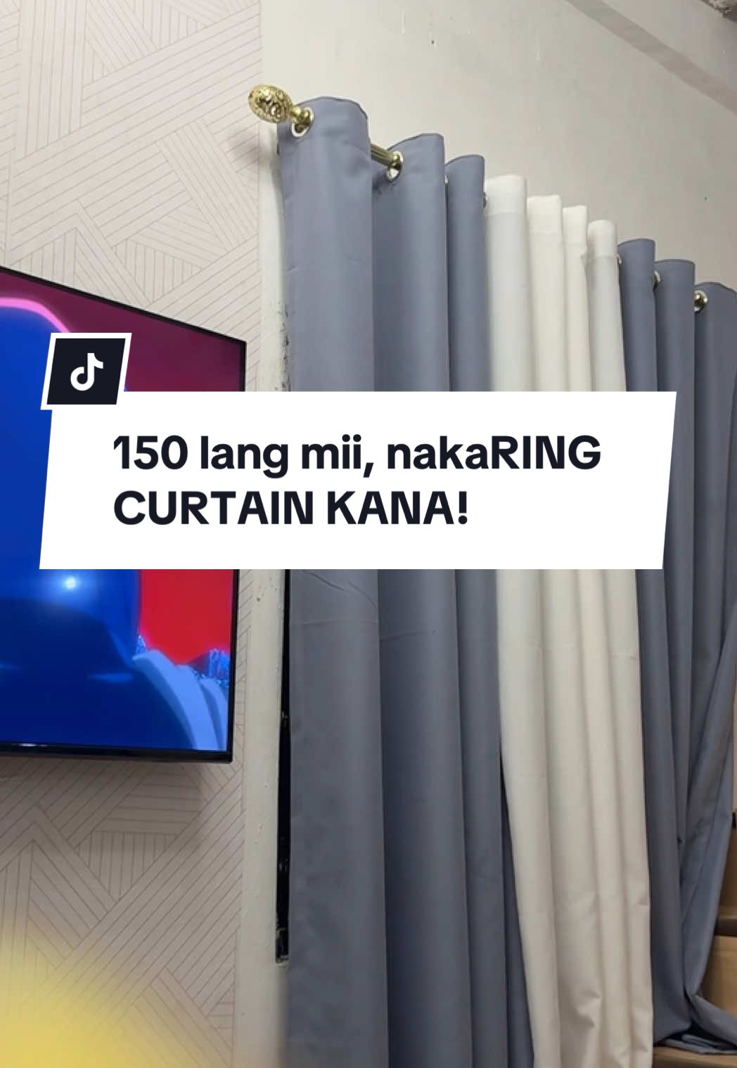 Kurtinang di mo pagsisisihan #curtain #blackoutcurtain #ringcurtains 