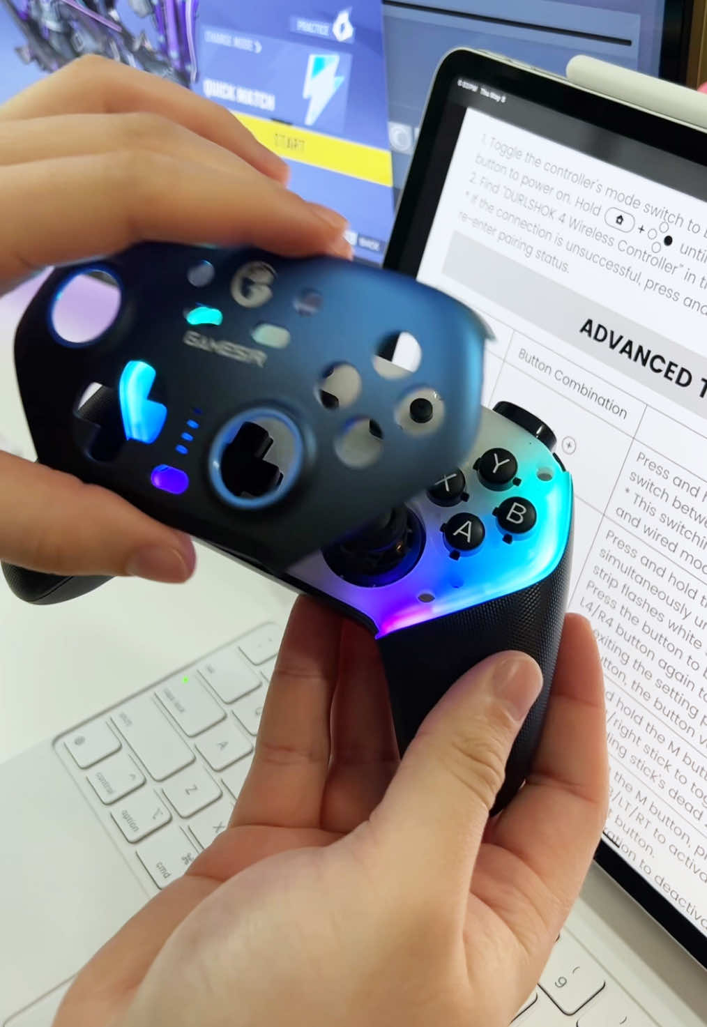 How to reset the Bluetooth connection on the GameSir Super Nova (enter pairing mode / disconnect Bluetooth)