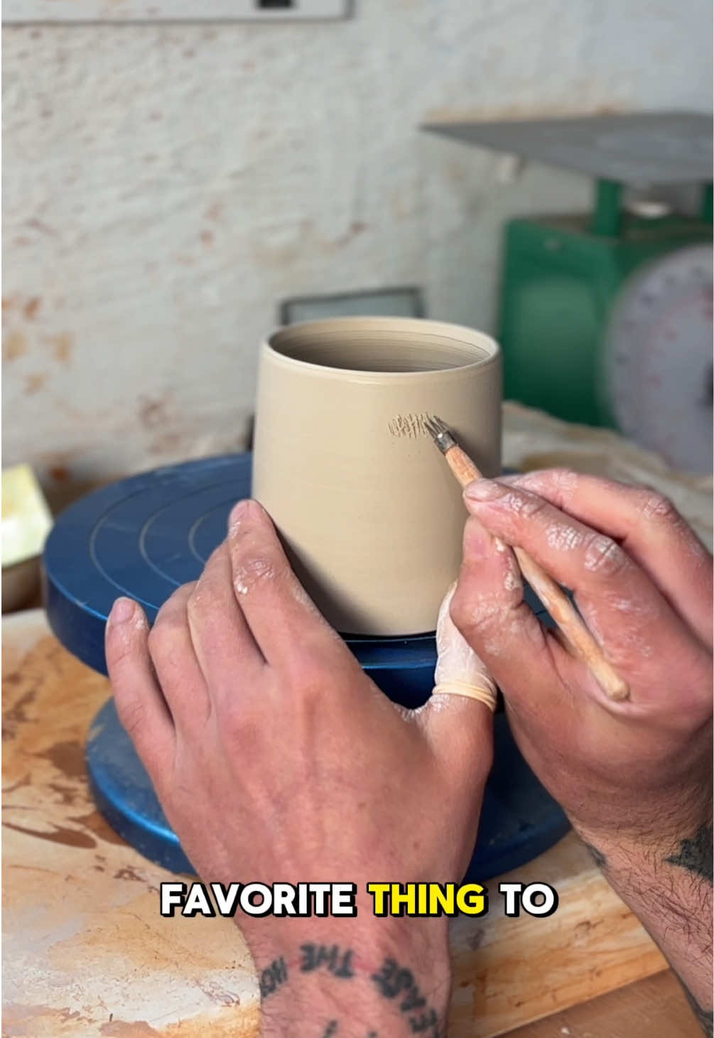 anybody wanna help me make some mugs #pottery #asmr 