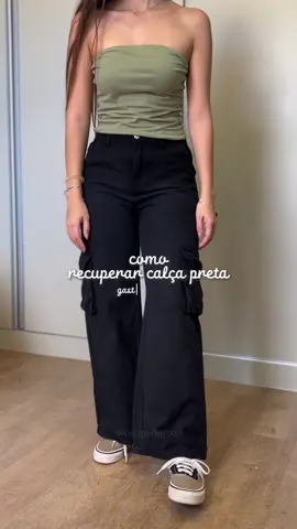 Como recuperar sua calça preta gastando só R$10 