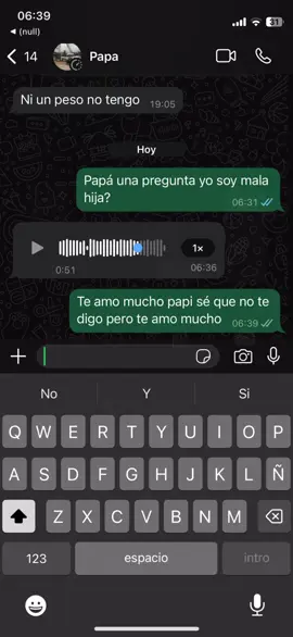 Aveces nos equivocamos como hijos/as pero escuchar esto de mi papá me motiva a salir adelante todo los días