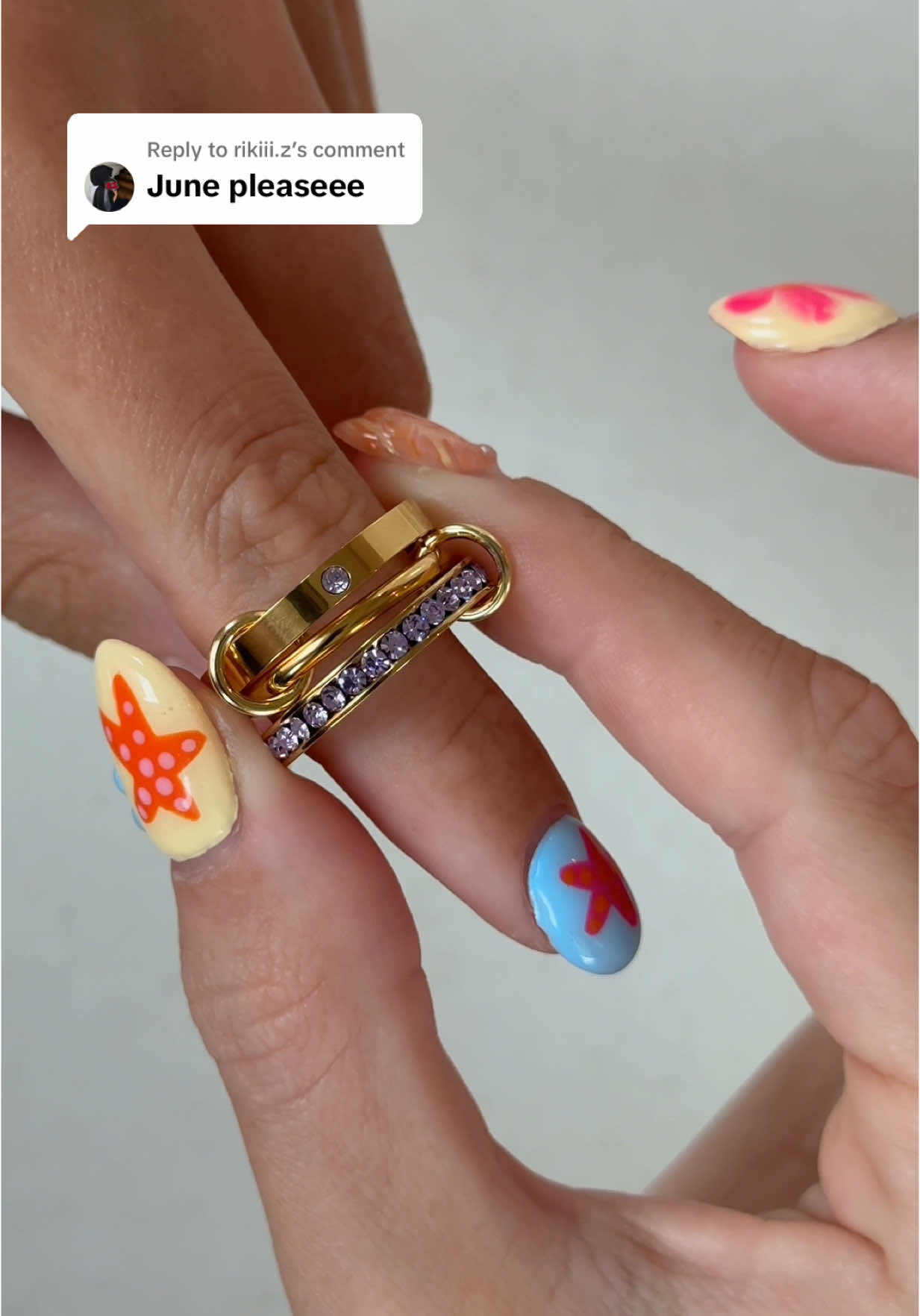 Replying to @rikiii.z our best selling emmy ring in alexandrite for the june girlies 💜💫 #SmallBusiness #handmadejewelry #nontarnishrings #waterproofjewelry #rings #permanentjewelry #weldedjewelry 