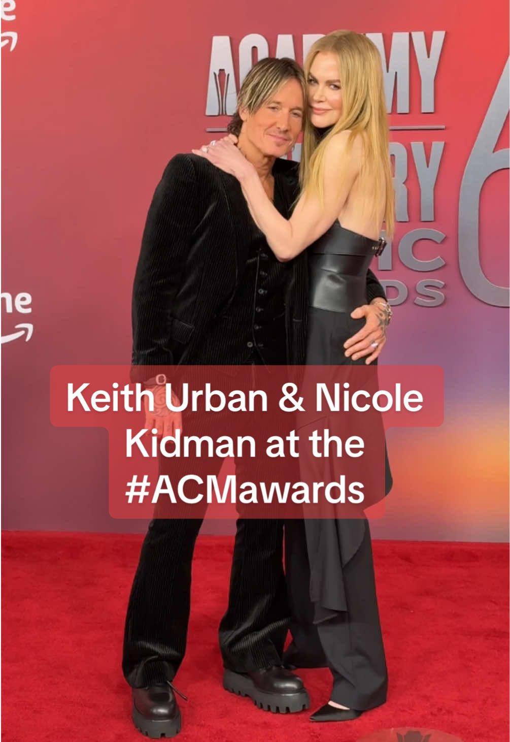 We CANNOT with these two❤️‍🔥🤗 #keithurban #nicolekidman #ACMawards #redcarpet 